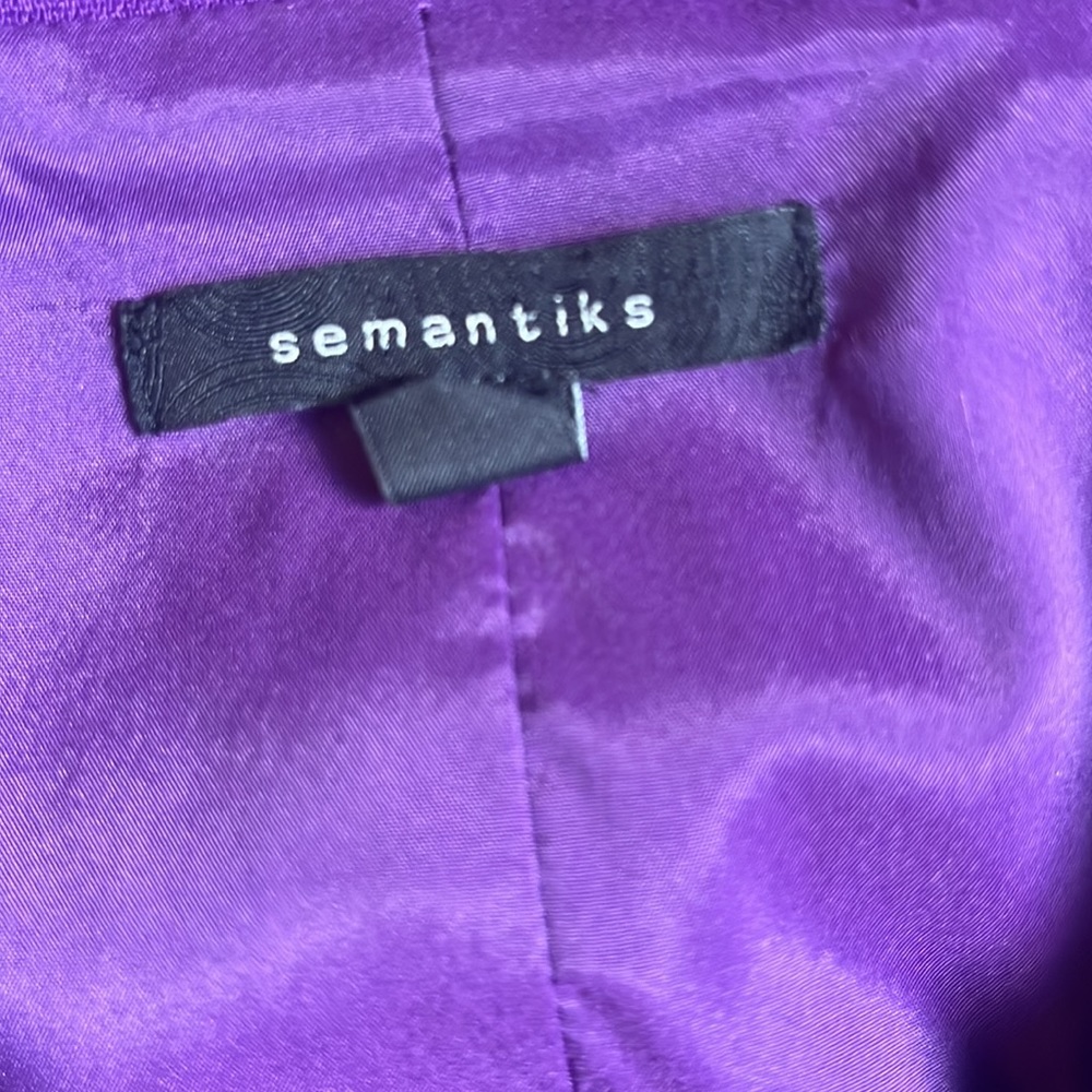 Semantics Purple Button Up Blazer - image 3
